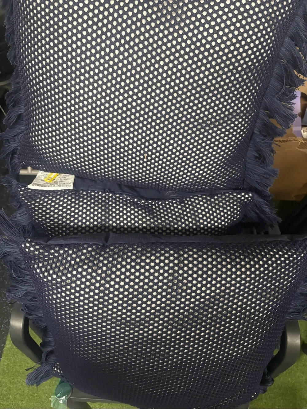Three Outdoor Knited Pillows